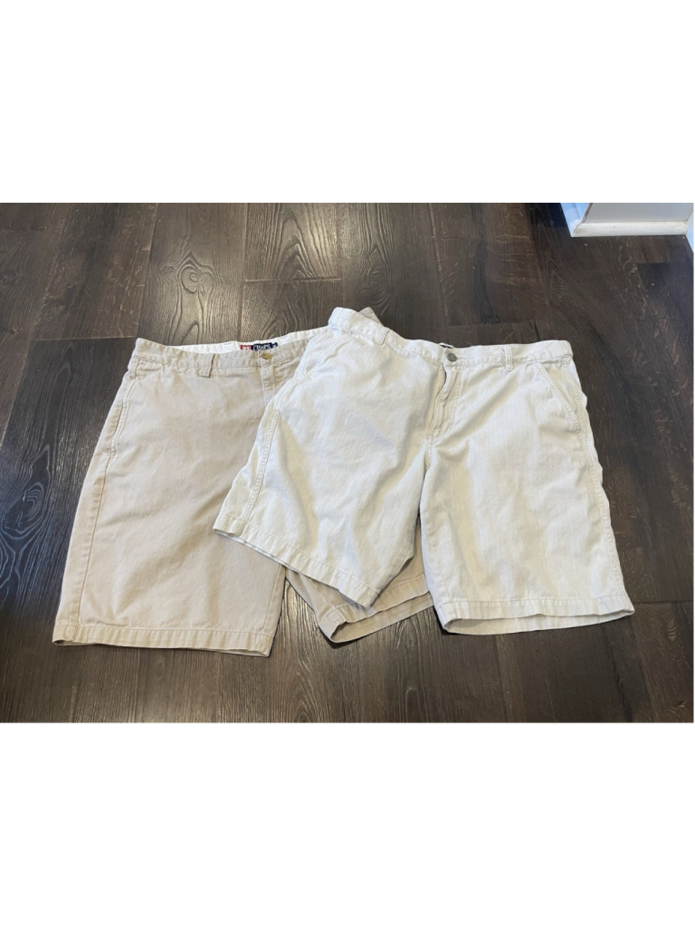 Khaki Shorts Lot Of 2 Men’s Size 36 100% Cotton Beige Golf Casual Beach